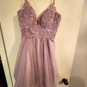 Lilac Short Formal Dress